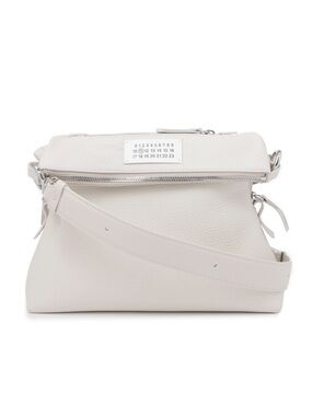Maison Margiela Soft 5AC White On-Body Crossbody Messenger Shoulder Deerskin Bag